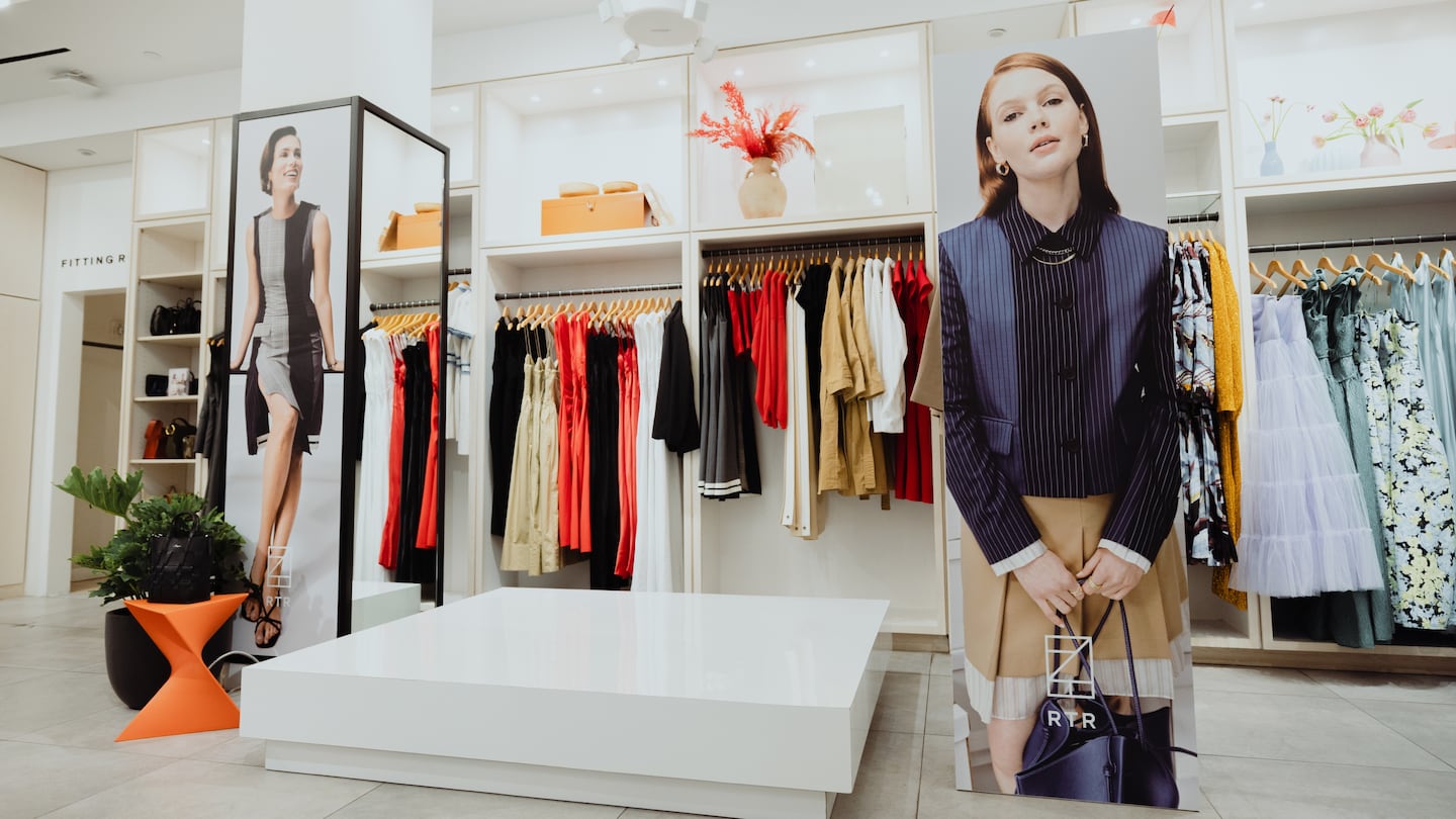 Inside Rent the Runway's pop-up event in April 2024 at its former Manhattan flagship.