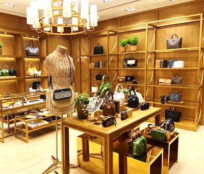 The Tory Burch boutique in the DLF Emporio mall in New Delhi India.